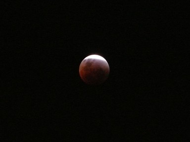 Red and white moon